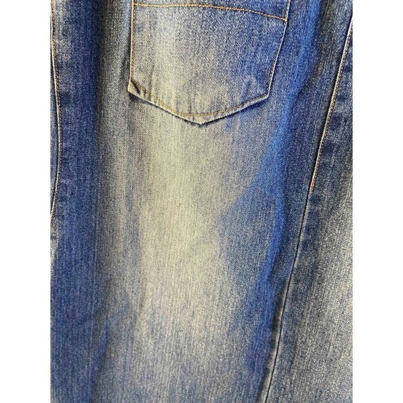 Tommy Hilfiger skirt maxi skirt faded distressed belt loops size 9 juniors - Picture 4 of 7